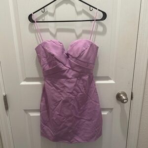 DO+BE Lilac Spaghetti-Strap Mini Dress